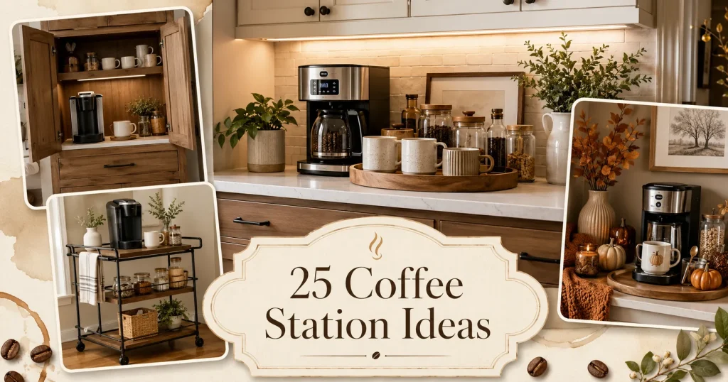25 Beautiful Coffee Station Ideas for Every Space and Style