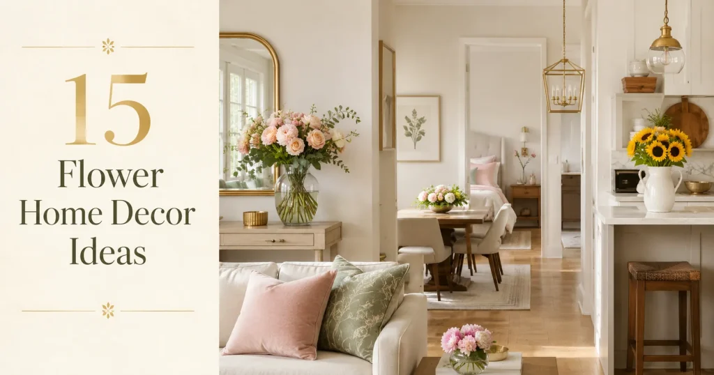 15 Beautiful Flower Home Decor Ideas for Every Room