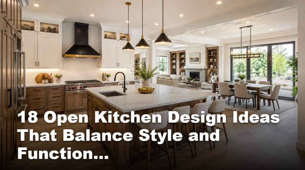 18 Open Kitchen Design Ideas That Balance Style and Function