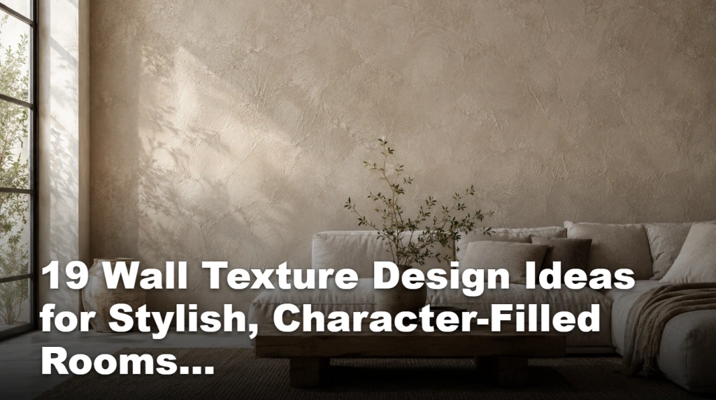 19 Wall Texture Design Ideas for Stylish, Character-Filled Rooms