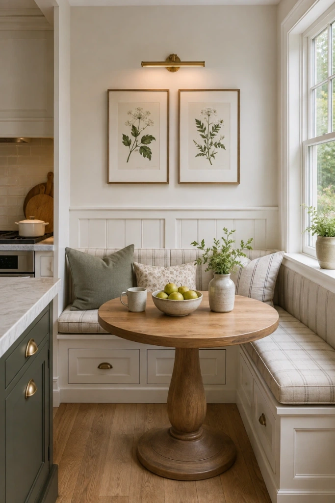 13. Decorate the Walls Without Creating Clutter — Breakfast nook wall decor ideas should make the area feel personal without