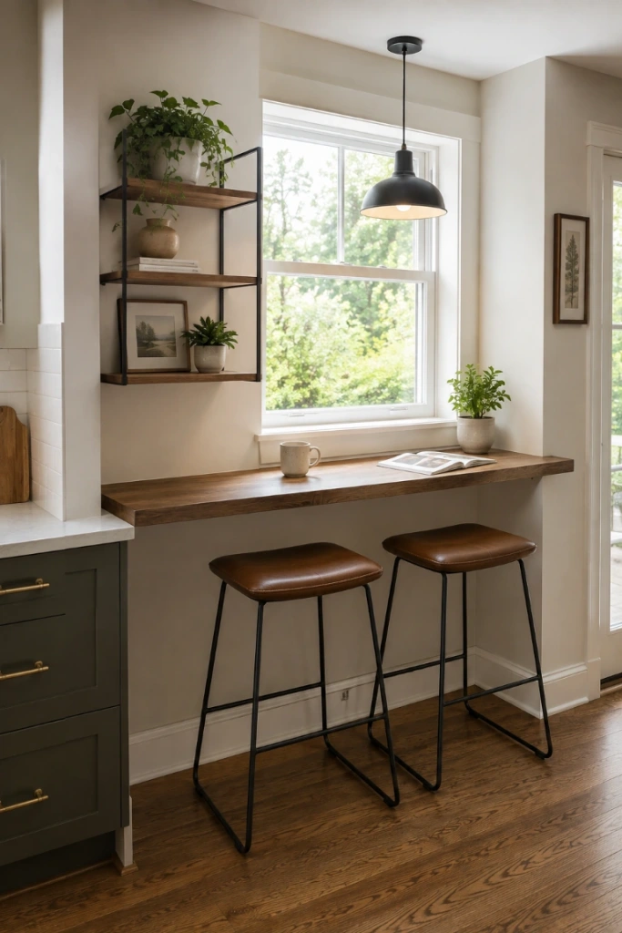17. Consider Alternative Breakfast Nook Ideas — Not every household needs a traditional table-and-bench arrangement