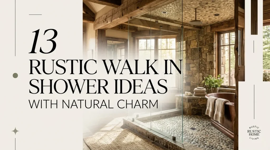 13 Rustic Walk In Shower Ideas With Natural Charm