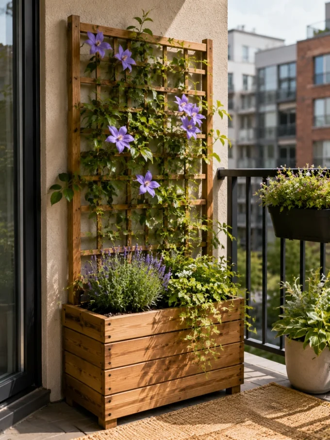Diy trellis with combine a planter box with a trellis featuring best fit.